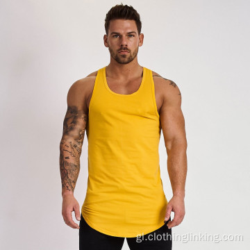 Top de camiseta musculosa sen mangas para homes